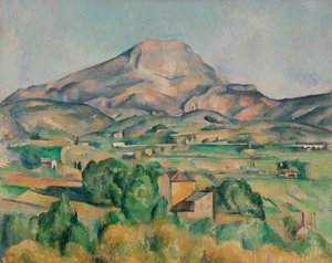 モン サント ヴィクトワール (サント ヴィクトワール山) 作： Paul Cézanne