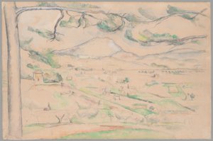 モンターニュ・サン・ヴィクトワール（アーク渓谷） 作： Paul Cézanne