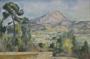 サントヴィクトワール山、c。 1890 作： Paul Cézanne