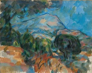 サントヴィクトワール山。ええと1904 作： Paul Cézanne