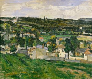 オーヴェル＝シュル＝オワーズ近郊、1880年代 作： Paul Cézanne
