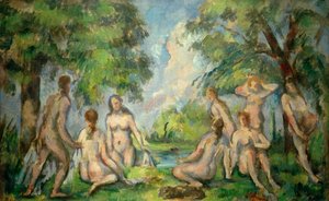 P.セザンヌ、入浴者 作： Paul Cézanne