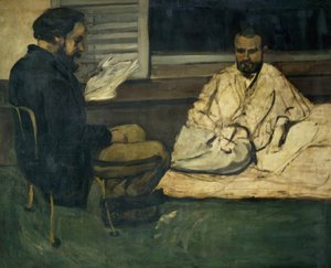 エミールゾラに読んでいるポールアレクシス 作： Paul Cézanne