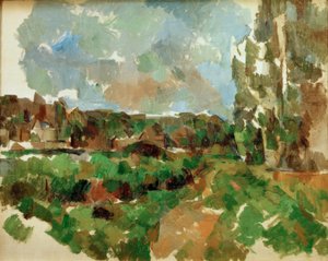 川沿いの風景 作： Paul Cézanne