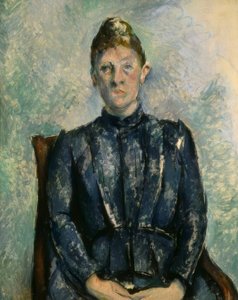 セザンヌ夫人の肖像 作： Paul Cézanne
