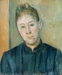 セザンヌ夫人の肖像 作： Paul Cézanne