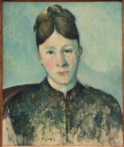 セザンヌ夫人の肖像 作： Paul Cézanne
