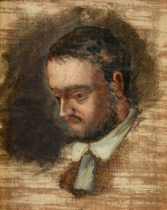 エミール・ゾラの肖像 1840～1902 年、1862～1864 年頃。 作： Paul Cézanne