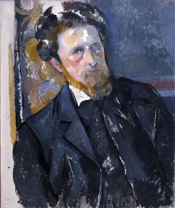 ヨアヒム・ガスケ（1873-1921）の肖像 - ポール・セザンヌ（1839-1906）。キャンバスに油彩、1896年頃プラハ、ナショナル・ギャラリー 作： Paul Cézanne