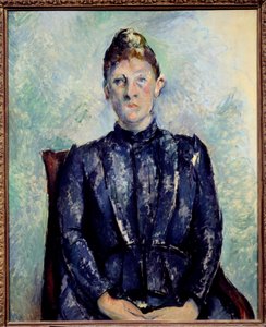 セザンヌ夫人の肖像 絵画 ポール・セザンヌ（1839-1906） 19世紀 日0.65x0.81 m パリ、オランジュリー美術館（Musee de l