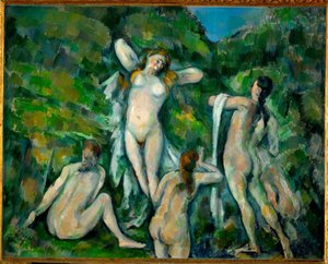 入浴者4人 作： Paul Cézanne