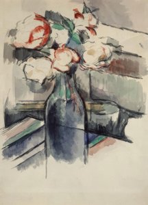瓶の中のバラ 作： Paul Cézanne