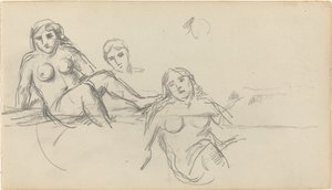 着席入浴者 [裏面] 作： Paul Cézanne
