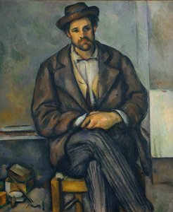 座っている農民、ca。 1892-96。 作： Paul Cézanne
