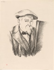 自画像 作： Paul Cézanne