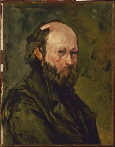 自画像 作： Paul Cézanne