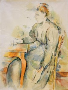 座っている女性（Mmeセザンヌ） 作： Paul Cézanne