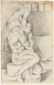 解剖学的彫刻のスケッチrectoマダムセザンヌヴェルソのスケッチ、188184。 作： Paul Cézanne