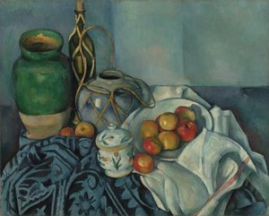 リンゴのある静物、1893-1894。 作： Paul Cézanne