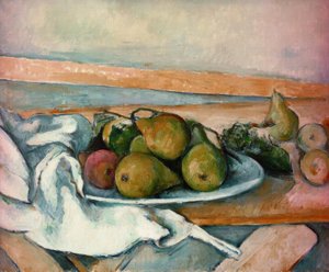 梨のある静物 作： Paul Cézanne