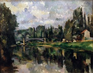 マルヌの銀行、1888-1895 作： Paul Cézanne