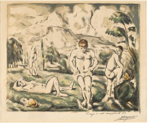 ザ・ベイザーズ（大皿） 作： Paul Cézanne