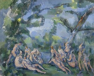 入浴者、1899年から1904年 作： Paul Cézanne