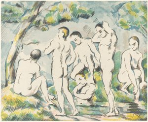 入浴者の小皿、1897年。 作： Paul Cézanne