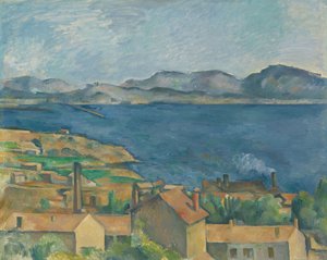 レスタークから見たマルセイユ湾 作： Paul Cézanne