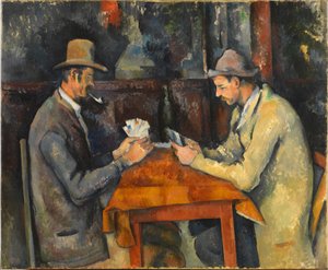 カードプレーヤー、約1892-1896。 作： Paul Cézanne