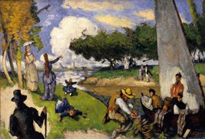 漁師の幻想的なシーン、ca。 1875。 作： Paul Cézanne