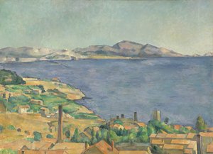LEstaqueから見たマルセイユ湾、ca。 1885年。 作： Paul Cézanne