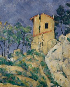 割れた壁のある家、1892年から94年 作： Paul Cézanne