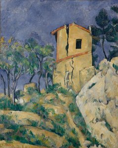割れた壁のある家、1892〜94年。 作： Paul Cézanne