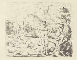 大水浴、1896-97 作： Paul Cézanne