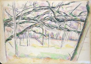 オーチャード、1895年頃 作： Paul Cézanne