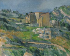 レスターク近くのリオー渓谷 作： Paul Cézanne