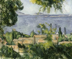l "エスタケの屋根、1883-85年 作： Paul Cézanne