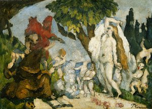 聖アントニウスの誘惑。セントの誘惑、1874年頃 作： Paul Cézanne