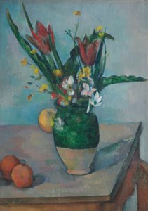 チューリップの花瓶 作： Paul Cézanne