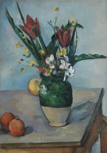 チューリップの花瓶、1890年頃 作： Paul Cézanne