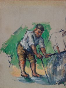 井戸掘り（ル・フォルール） 作： Paul Cézanne