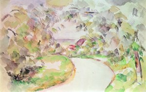 曲がりくねった道 作： Paul Cézanne