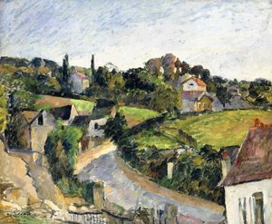 曲がりくねった道、1877年頃 作： Paul Cézanne