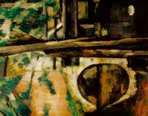 マインシーの橋（ポン・ド・メネシー）、詳細 作： Paul Cézanne
