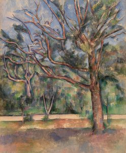 木々と道 (Arbres et route) 作： Paul Cézanne