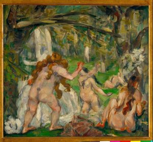 入浴者3名 作： Paul Cézanne