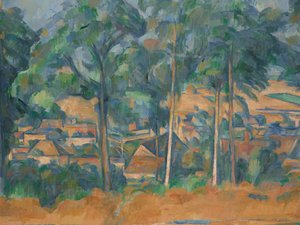 木の向こうの村（海兵隊） 1898年頃 油彩・カンヴァス 作： Paul Cézanne