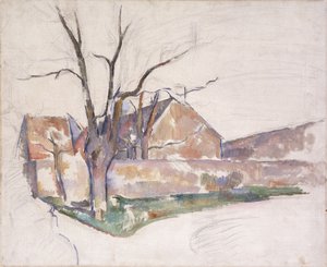 冬の風景、1885年頃 作： Paul Cézanne