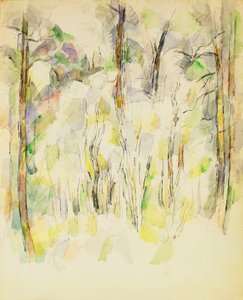 森の情景、1900〜1904年頃 作： Paul Cézanne